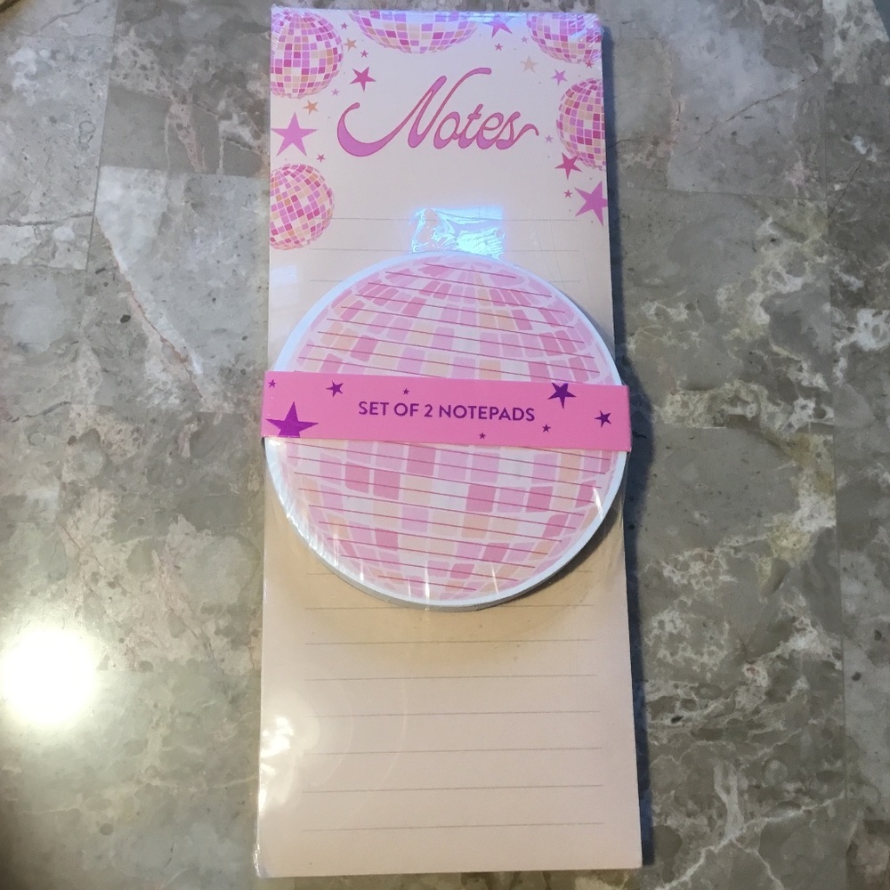 Disco Ball Notepads Set of 2 NICE!